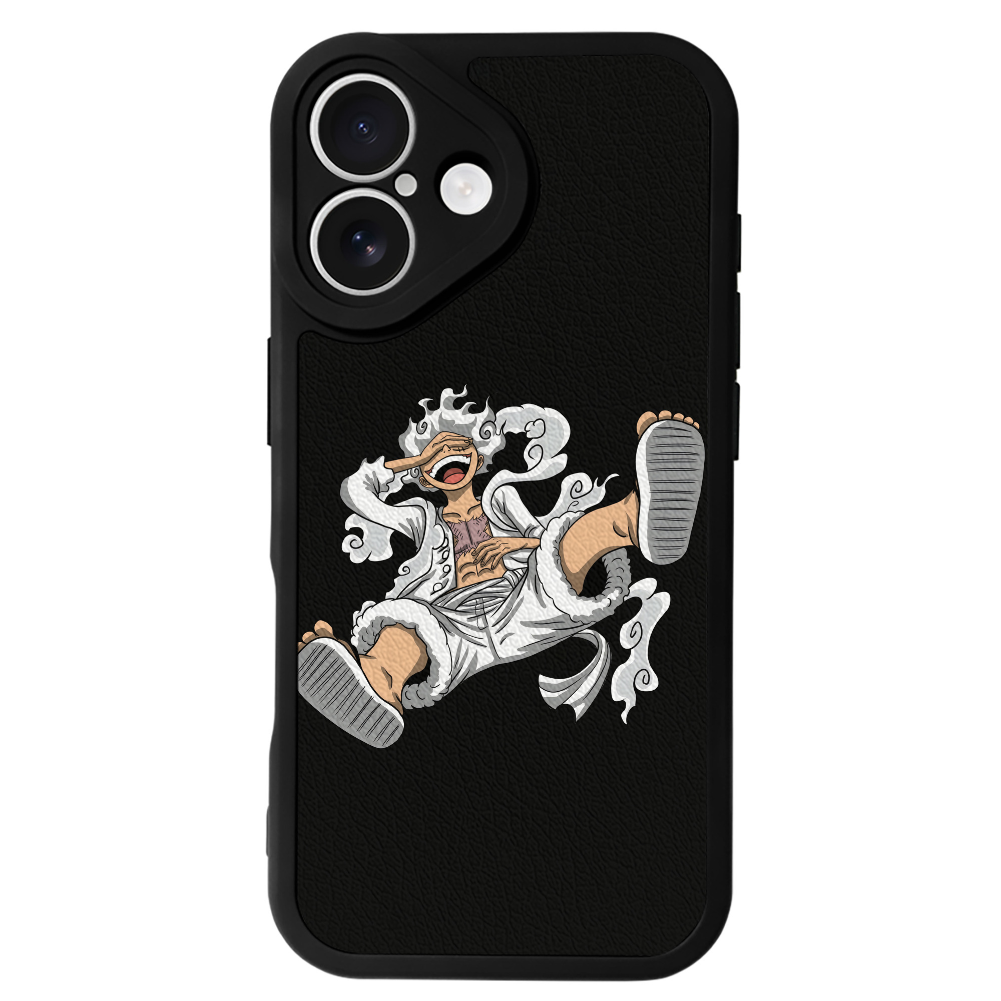 （画像用） ワンピース モンキー・D・ルフィ ONE PIECE Monkey D. Luffy 【iPhone 16シリーズ対応】シリコンスマホケース（レザー調） 材質：シリコン